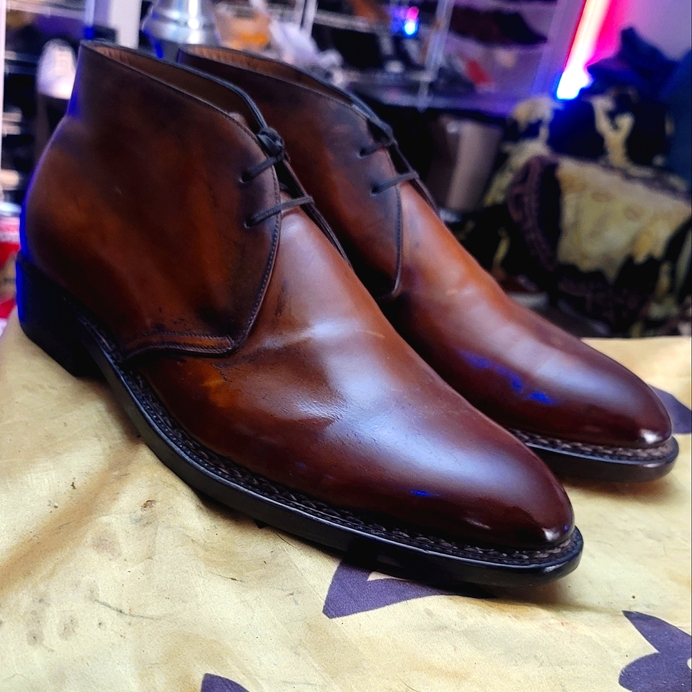 Paolo Scafora Leather Ankle Boots